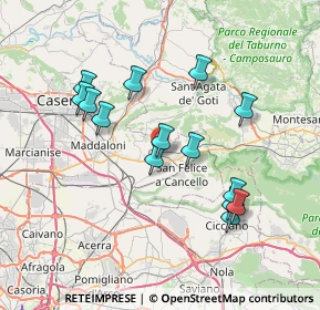 Mappa Via Diana, 81028 Santa Maria A Vico CE, Italia (7.43857)