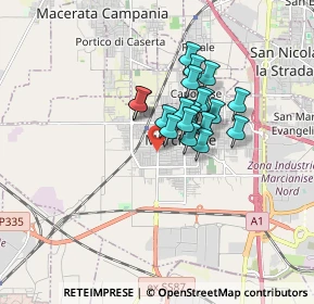 Mappa Via San Giuliano, 81025 Marcianise CE, Italia (1.221)