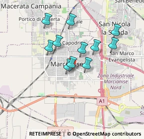 Mappa Via Alessandro Stradella, 81025 Marcianise CE, Italia (1.58273)