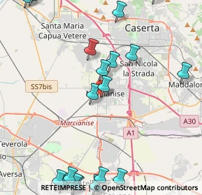 Mappa Via Veneto, 81025 Marcianise CE, Italia (6.3155)