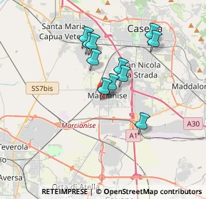 Mappa Via Veneto, 81025 Marcianise CE, Italia (3.08455)