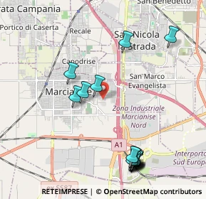 Mappa Strada Secondario Via Militella, 81025 Marcianise CE, Italia (2.54438)