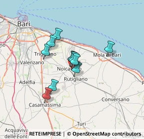 Mappa Via Ten Carlo Diaz, 70016 Noicàttaro BA, Italia (4.65455)