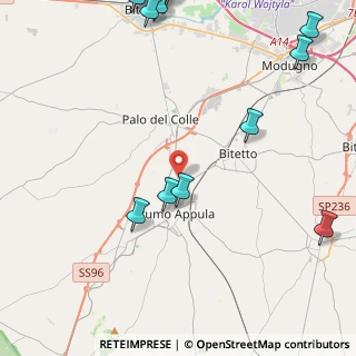 Mappa Via Palo, 70020 Binetto BA, Italia (6.93857)