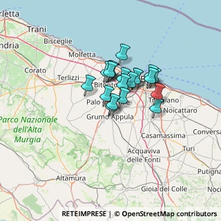 Mappa Via Palo, 70020 Binetto BA, Italia (9.301)