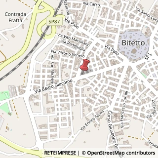 Mappa Via Beato Giacomo, 76, 70020 Bitetto, Bari (Puglia)