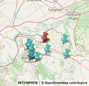 Mappa Via Raimondo da Lavello, 85024 Lavello PZ, Italia (12.29125)