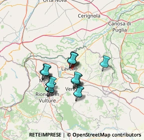 Mappa Via Raimondo da Lavello, 85024 Lavello PZ, Italia (10.998)