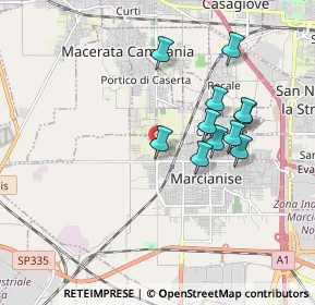 Mappa Via Vittorio Bachelet, 81025 Marcianise CE, Italia (1.74273)