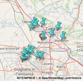Mappa Via Vittorio Bachelet, 81025 Marcianise CE, Italia (7.295)