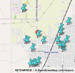Mappa Via Vittorio Bachelet, 81025 Marcianise CE, Italia (0.6435)