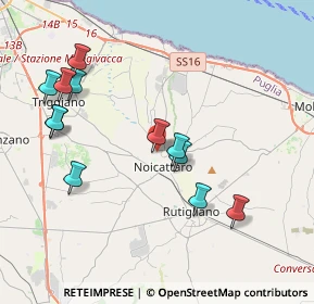 Mappa Via E. Berlinguer, 70016 Noicattaro BA, Italia (4.39667)