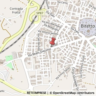 Mappa Via Beato Giacomo, 100, 70020 Bitetto, Bari (Puglia)