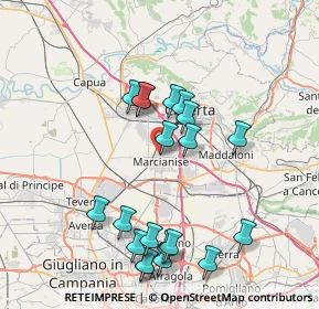 Mappa Via de Paolis Manfredo, 81025 Marcianise CE, Italia (8.4525)