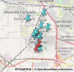 Mappa Via de Paolis Manfredo, 81025 Marcianise CE, Italia (1.14846)