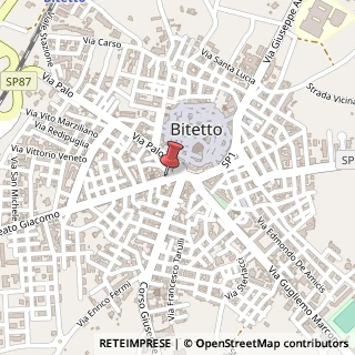 Mappa Via Beato Giacomo, 4, 70020 Bitetto, Bari (Puglia)