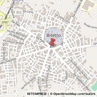 Mappa Via Vecchia Sannicandro, 70020 Bitetto, Bari (Puglia)