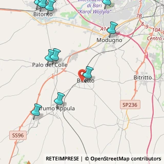 Mappa Estramurale Gaetano Lucatorto, 70020 Bitetto BA, Italia (6.40545)
