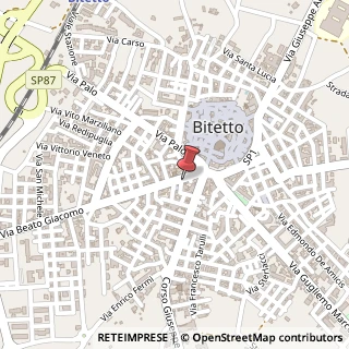 Mappa Via Beato Giacomo, 25, 70020 Bitetto, Bari (Puglia)