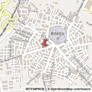 Mappa Via Beato Giacomo,  47, 70020 Bitetto, Bari (Puglia)