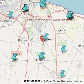 Mappa Via Martiri di Nassirya, 70010 Valenzano BA, Italia (6.875)