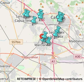 Mappa Via Nicola Gaglione, 81025 Marcianise CE, Italia (3.59643)