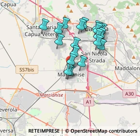 Mappa Via Nicola Gaglione, 81025 Marcianise CE, Italia (3.3445)