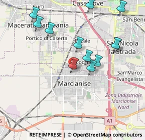 Mappa Via Nicola Gaglione, 81025 Marcianise CE, Italia (2.15667)
