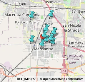 Mappa Via Nicola Gaglione, 81025 Marcianise CE, Italia (1.07182)