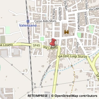 Mappa Via Loseto, 26 Bis, 70010 Valenzano, Bari (Puglia)