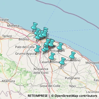 Mappa Via Montesano, 70010 Zona Industriale BA, Italia (9.27118)