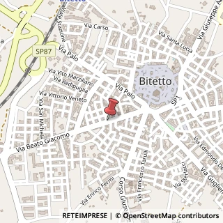 Mappa Via Beato Giacomo, 42, 70020 Bitetto, Bari (Puglia)