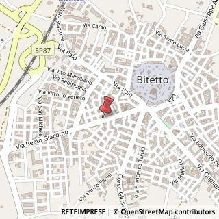 Mappa Via Beato Giacomo, 50, 70020 Bitetto, Bari (Puglia)