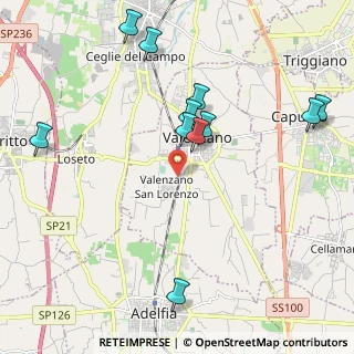 Mappa Valenzano Lamie, 70010 Valenzano BA, Italia (2.41364)