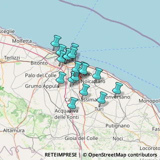 Mappa 70010 Zona Industriale BA, Italia (9.625)