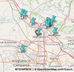 Mappa Via Enrico Toti, 81025 Marcianise CE, Italia (6.95667)