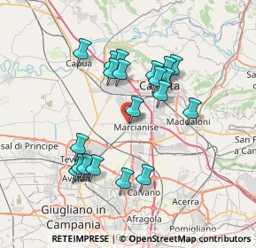 Mappa Via Fabio Filzi, 81025 Marcianise CE, Italia (7.1285)