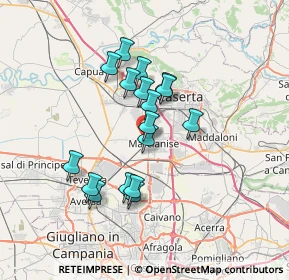Mappa Via Enrico Toti, 81025 Marcianise CE, Italia (6.10765)