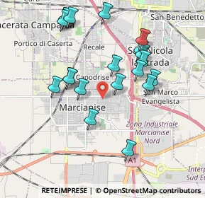 Mappa Via Pietro Toselli, 81025 Marcianise CE, Italia (2.061)