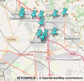 Mappa Via Pietro Toselli, 81025 Marcianise CE, Italia (3.28833)
