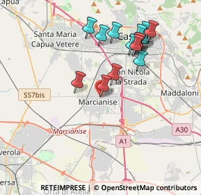 Mappa Piazza Principe di Napoli, 81025 Marcianise CE, Italia (4.075)