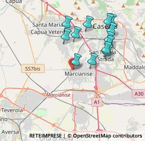 Mappa Via Giacomo Matteotti, 81025 Marcianise CE, Italia (4.03615)