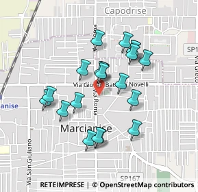 Mappa Via Roma, 81025 Marcianise CE, Italia (0.422)