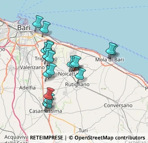 Mappa Via Riccardo Lombardi, 70016 Noicattaro BA, Italia (7.06895)