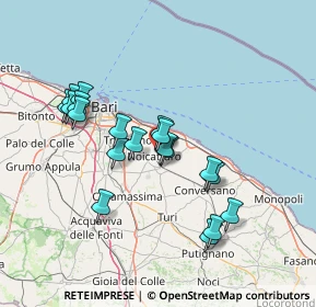 Mappa Via Riccardo Lombardi, 70016 Noicattaro BA, Italia (13.91211)