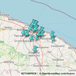 Mappa Via Casamassima, 70010 Valenzano BA, Italia (9.095)