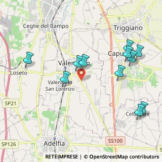 Mappa Via Casamassima, 70010 Valenzano BA, Italia (2.48364)