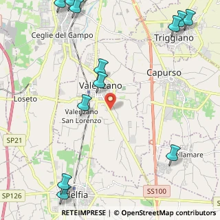 Mappa Via Casamassima, 70010 Valenzano BA, Italia (3.54077)