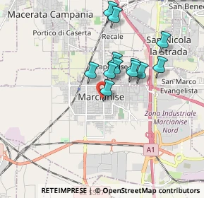 Mappa Via Pablo Neruda, 81025 Marcianise CE, Italia (1.585)