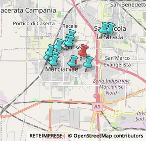 Mappa Via Monte Oliveto, 81025 Marcianise CE, Italia (1.34308)
